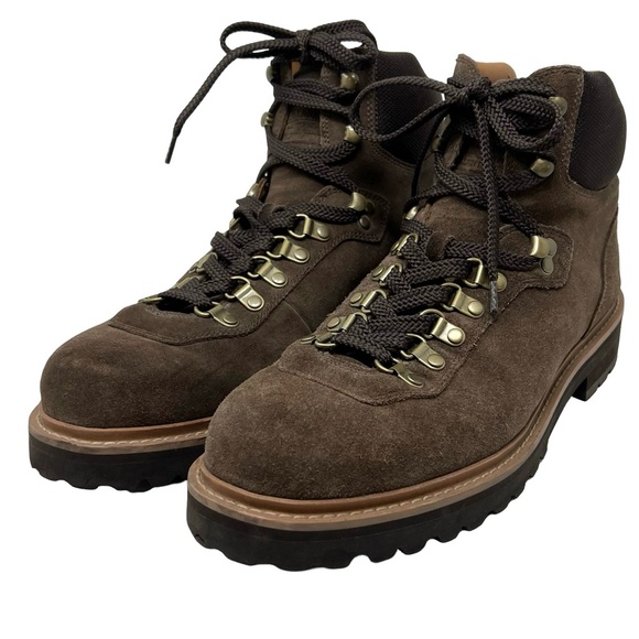 Polo Ralph Lauren Country Alpine Suede Trail Boots Men’s Size 10 Brown - Picture 1 of 9